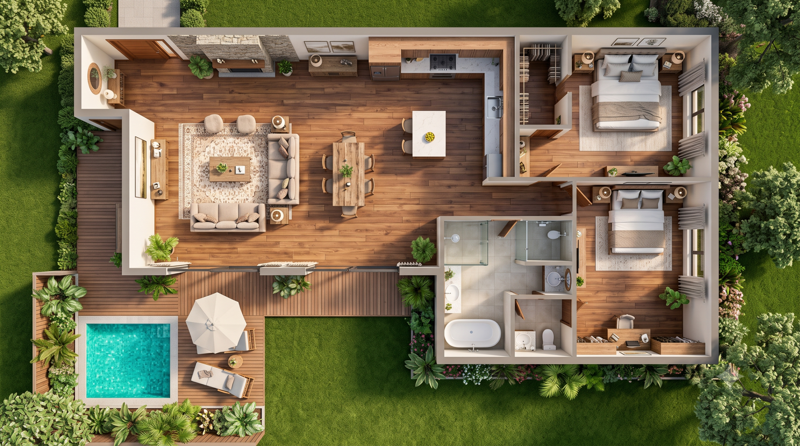 Fully rendered 3D project